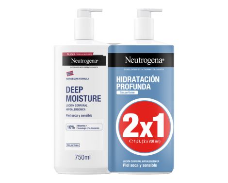 Neutrogena Hidratación Profunda Loción Corporal Duplo 2x750 ml