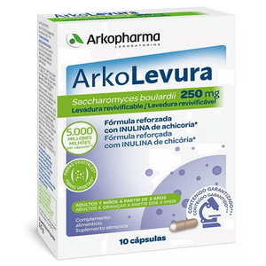 Arko-Levura Saccharomyces Boulardii 250mg 10 cápsulas