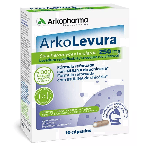 Arko-Levura Saccharomyces Boulardii 250mg 10 cápsulas