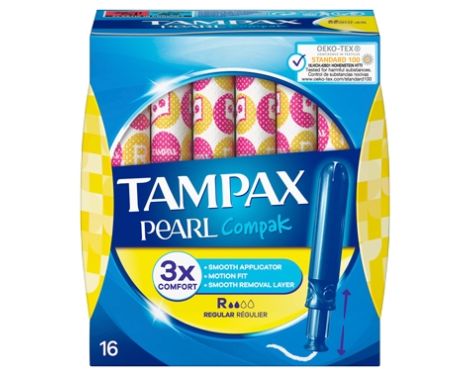 Tampax Compak Pearl Regular con Aplicador