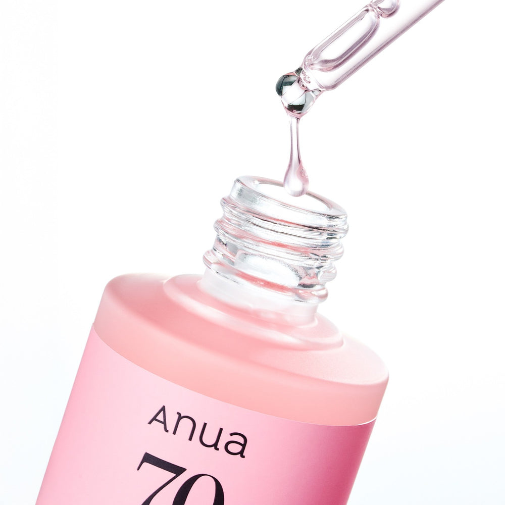 Sérum Peach 70 Niacin de ANUA, frasco con cuentagotas de 30 ml