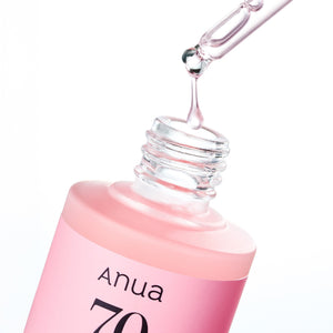 Sérum Peach 70 Niacin de ANUA, frasco con cuentagotas de 30 ml