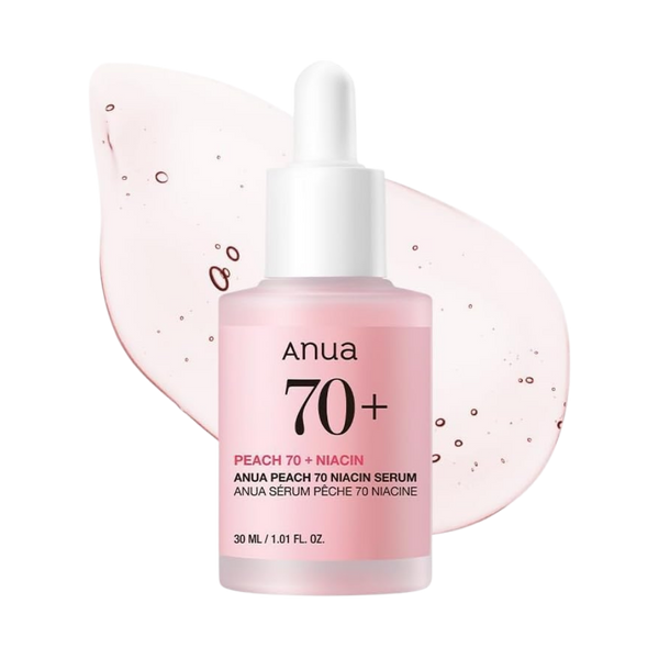 Sérum Peach 70 Niacin de ANUA, frasco con cuentagotas de 30 ml