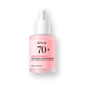 Sérum Peach 70 Niacin de ANUA, frasco con cuentagotas de 30 ml