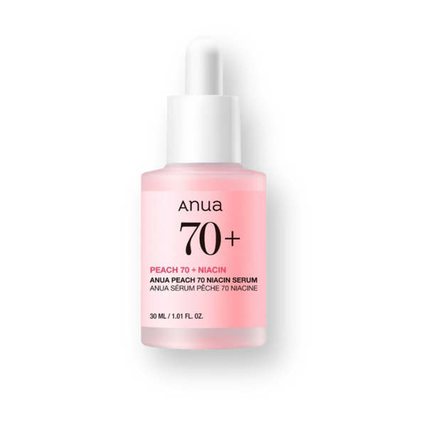 Sérum Peach 70 Niacin de ANUA, frasco con cuentagotas de 30 ml