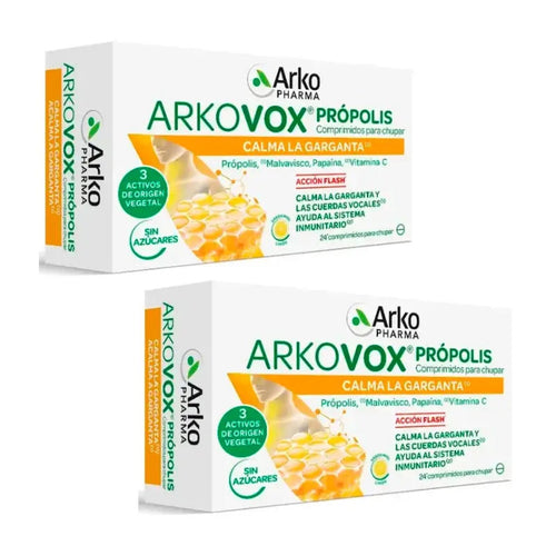 Arkovox Propolis + Vitamina C 20 Comprimidos Sabor Miel y Limon