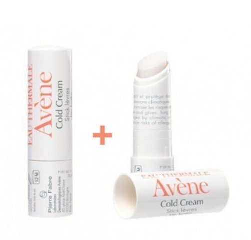 Duplo de Avène Stick Labial Nutritivo al Cold Cream, 2 sticks de 4 g