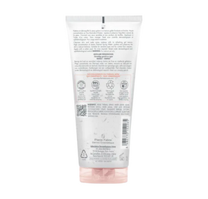 Reverso del tubo de Avène Gel Micelar Desmaquillante 200 ml con el modo de empleo