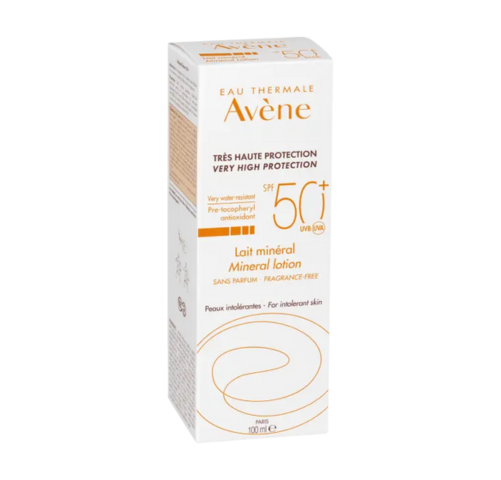 Estuche de Avène Leche Mineral SPF 50+ 100 ml