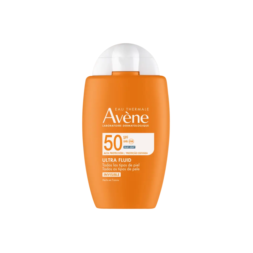 Frasco de Avène Ultra Fluido Invisible SPF 50, 50 ml