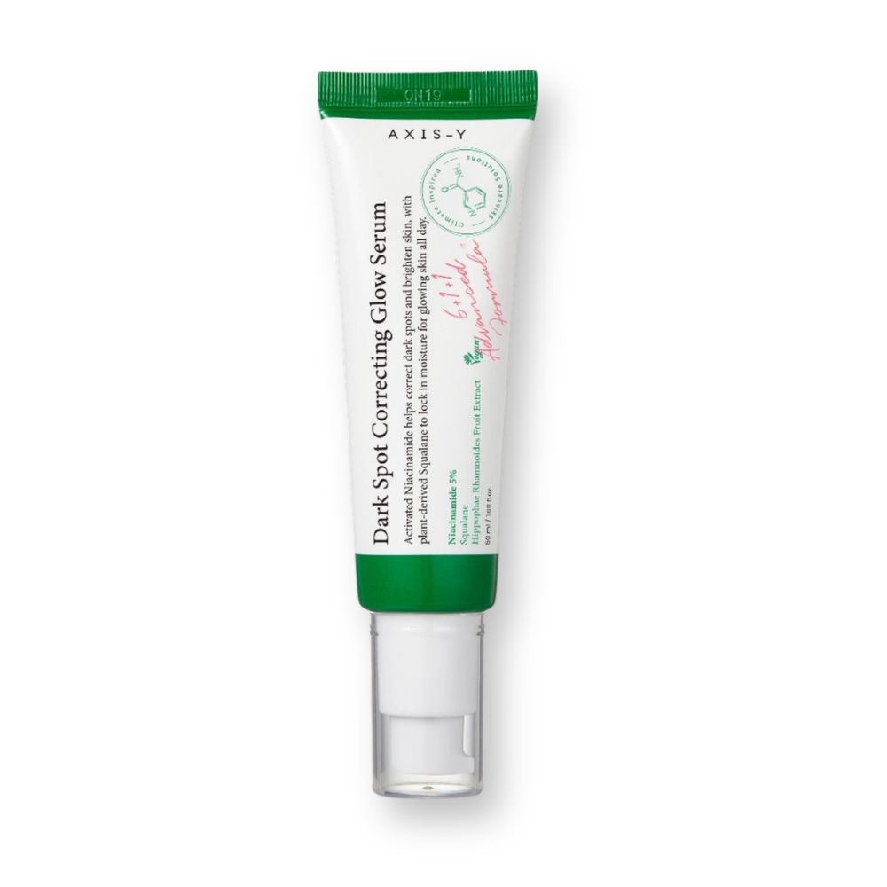Sérum antimanchas AXIS-Y Dark Spot Correcting Glow Serum 50 ml, tubo con dosificador
