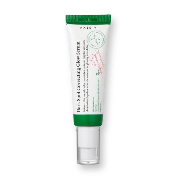 Sérum antimanchas AXIS-Y Dark Spot Correcting Glow Serum 50 ml, tubo con dosificador