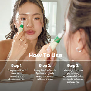 Cómo aplicar el contorno de ojos AXIS-Y Vegan Collagen Eye Serum