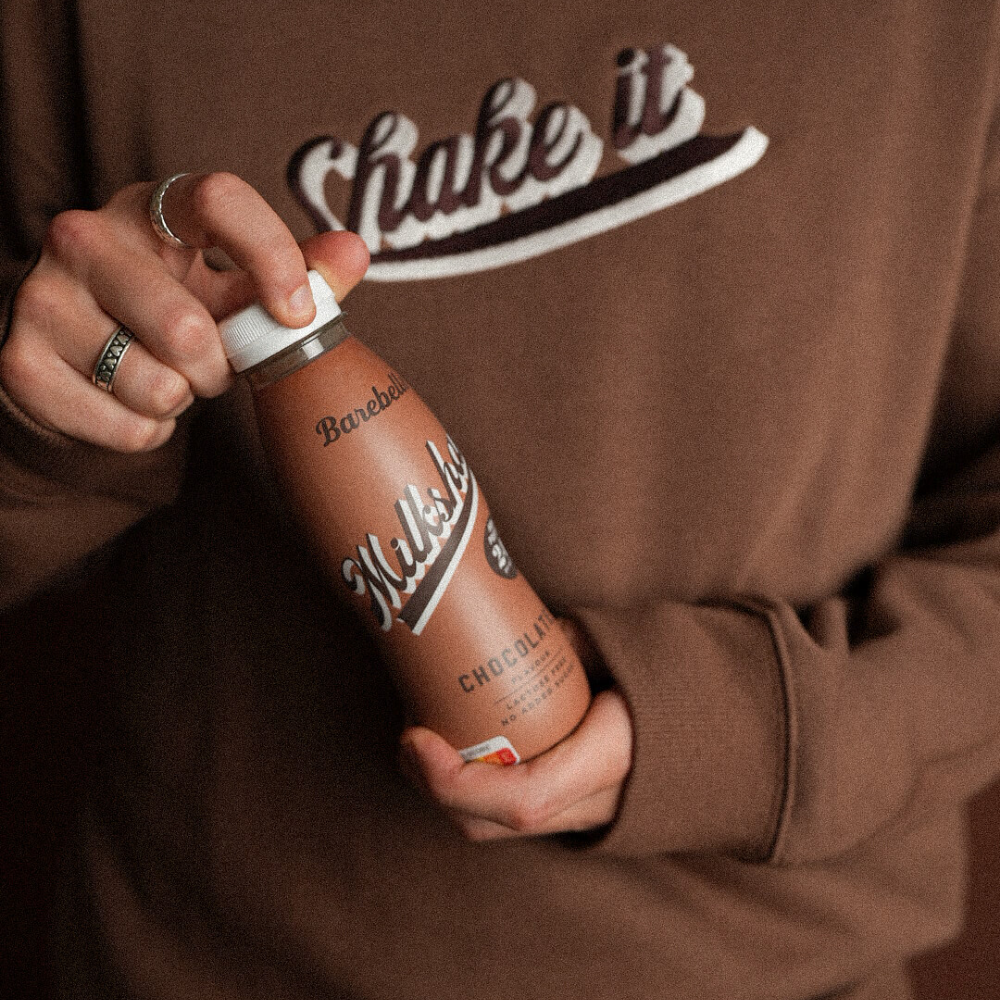 Envase de el batido proteico chocolate de Barebells