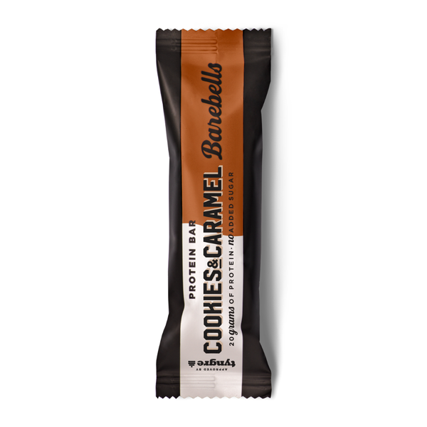 Envase de la barrita proteico cookies & caramel de Barebells