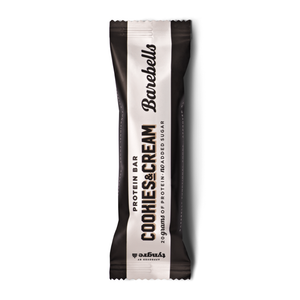 Envase de la barrita proteico cookies & cream de Barebells