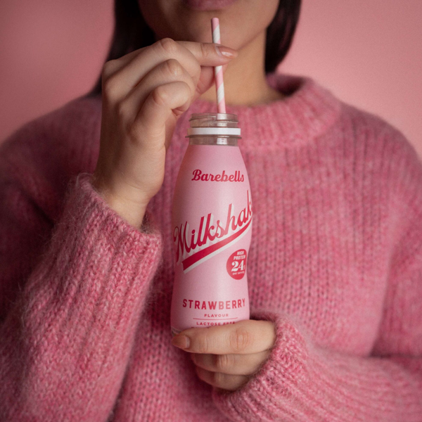 El batido proteico fresa de barebells en su entorno de consumo