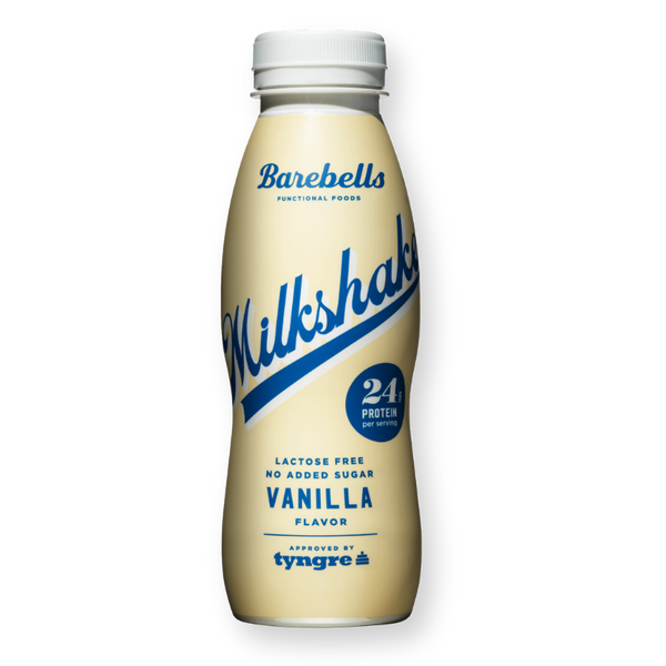 Envase de el batido proteico vainilla de Barebells