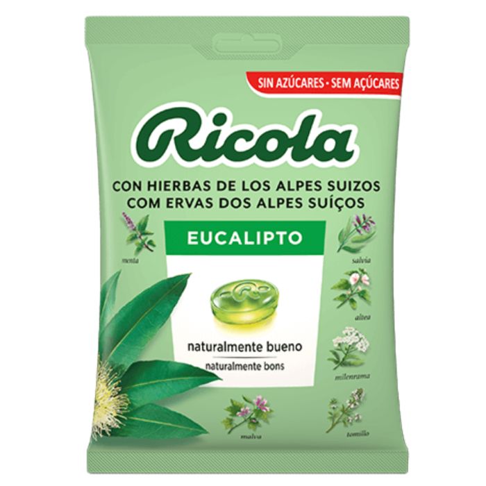 Ricola Caramelos Eucalipto sin Azúcar 70 g