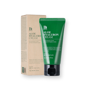Crema Benton Aloe Hyaluron Cream de 50 g junto a su estuche