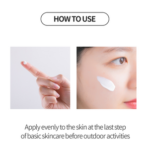 Modo de uso del protector solar Benton Skin Fit Mineral, antes de salir al exterior