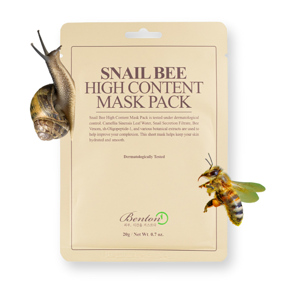 Mascarilla facial Snail Bee High Content de Benton, sobre de 20 g