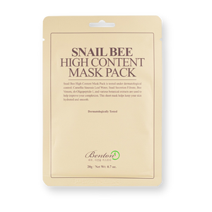 Mascarilla facial Snail Bee High Content de Benton, sobre de 20 g