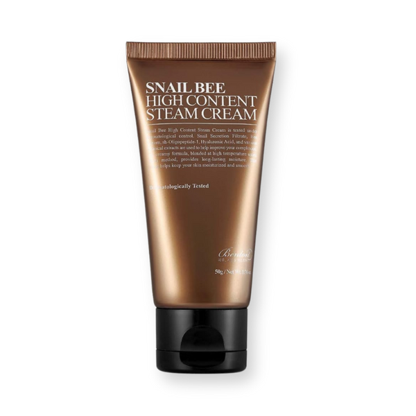 Crema facial Benton Snail Bee High Content Steam Cream, tubo de 50 g