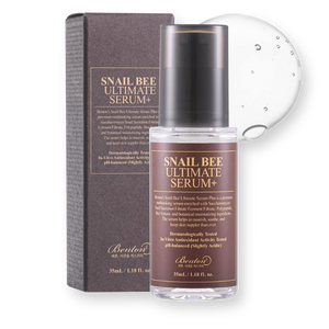 Sérum Benton Snail Bee Ultimate Serum+ de 35 ml junto a su estuche