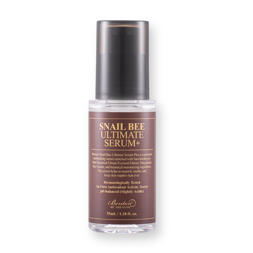 Sérum Benton Snail Bee Ultimate Serum+, frasco con dosificador de 35 ml