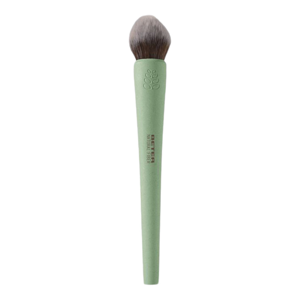 Brocha de colorete Yachiyo Natural Fiber de Beter con mango verde