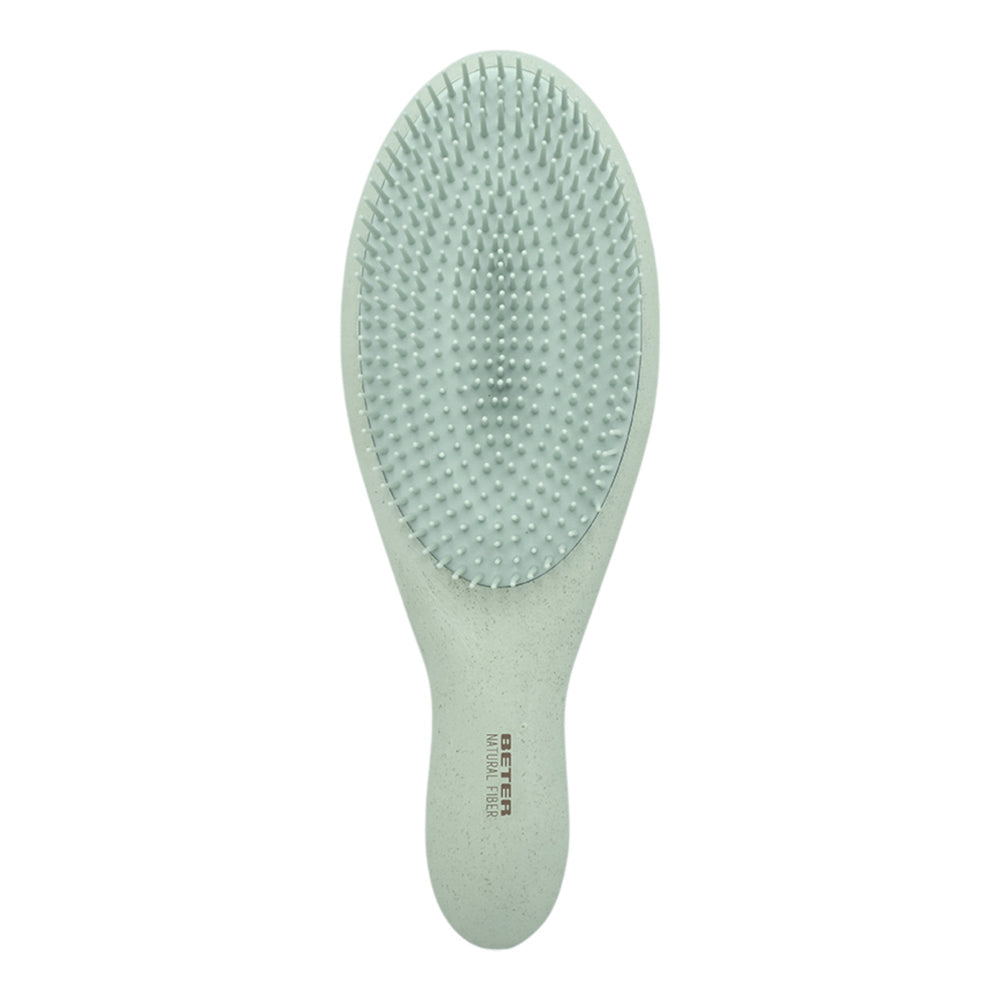 Cepillo desenredante Natural Fiber de Beter en verde, fibra de trigo