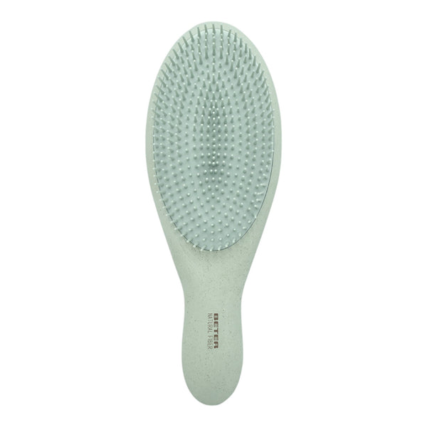 Detalle de las púas flexibles del cepillo desenredante Natural Fiber de Beter