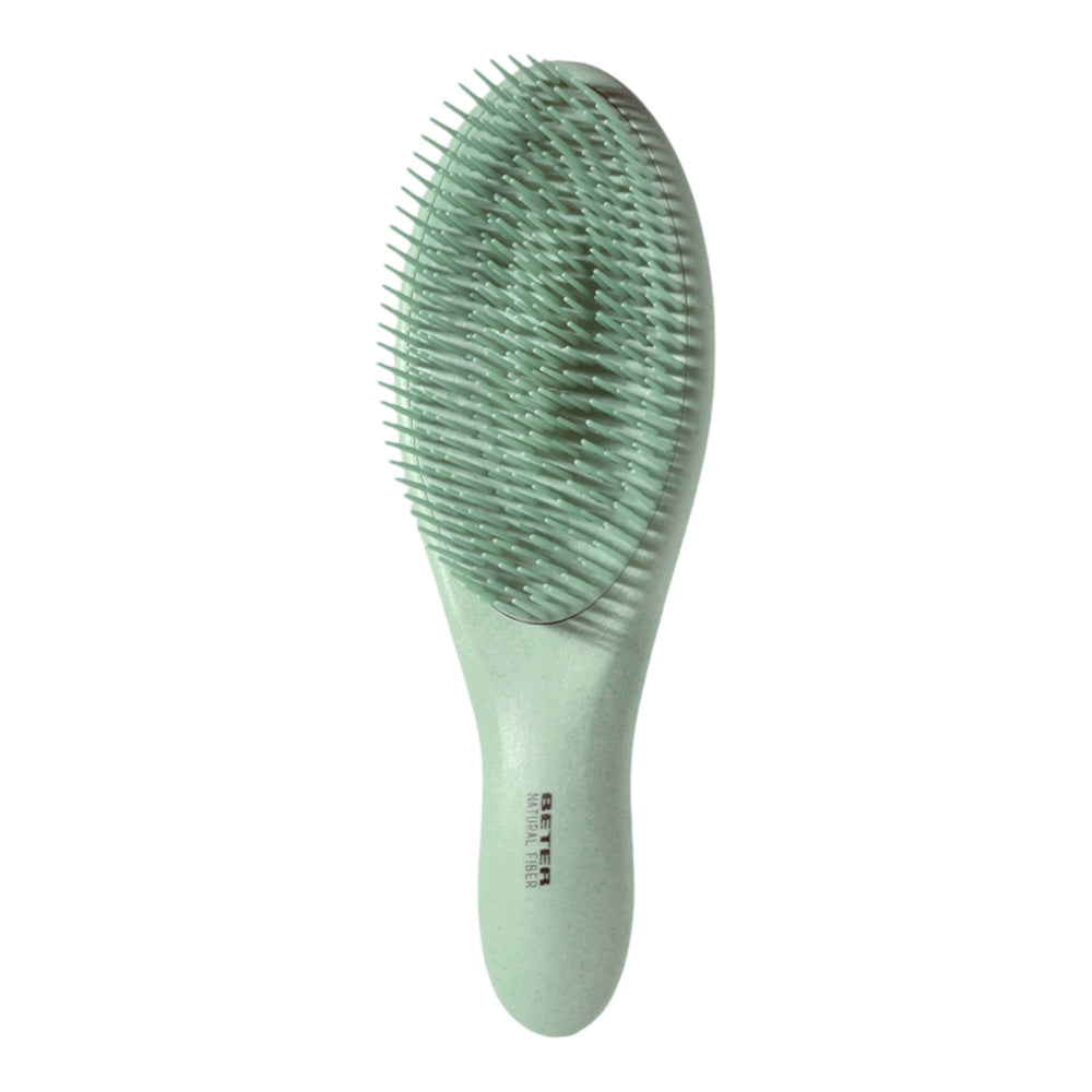 Cepillo desenredante Natural Fiber de Beter en verde, fibra de trigo