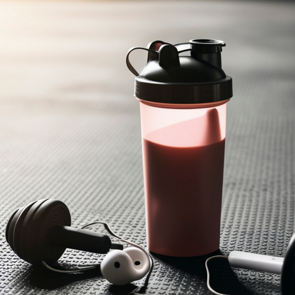 Batido de proteína de Sascha Fitness preparado