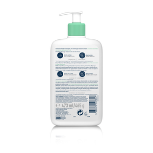 Reverso del envase del Gel Limpiador Espumoso CeraVe 473 ml