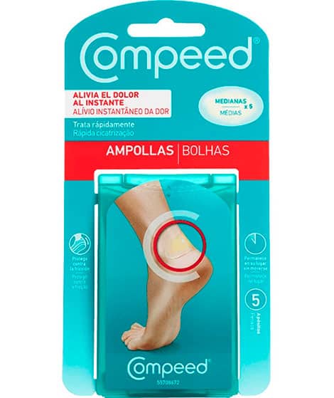 Compeed Apósitos Ampollas medianos, caja de 5 unidades