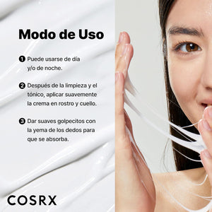 Modo de uso de la crema COSRX Snail 92 en tres pasos