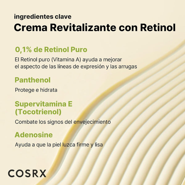 Crema The Retinol 0.1 de COSRX, tubo de 20 ml