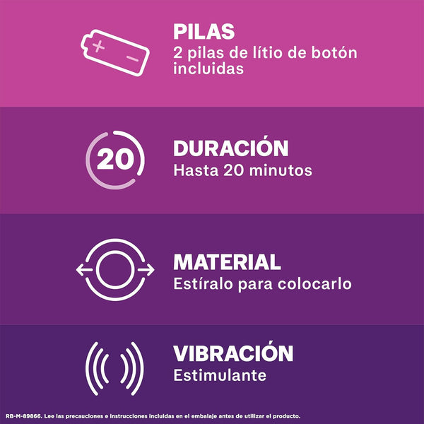 Anillo Vibrador Intense Orgasmic Vibrations · ficha tecnica