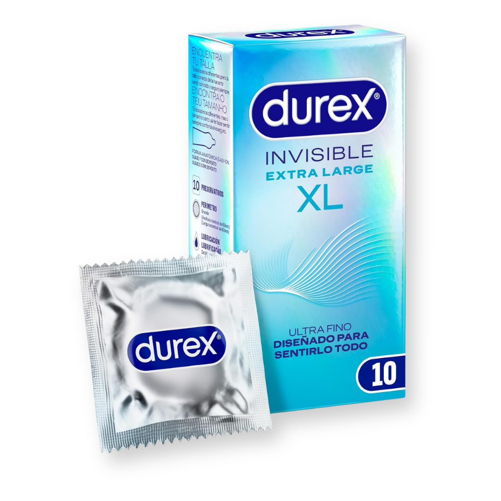 Preservativos Invisible XL Ultrafinos 10u