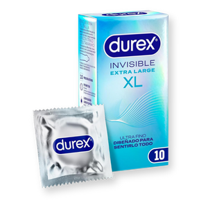 Preservativos Invisible XL Ultrafinos 10u