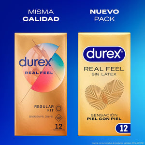 Preservativos Real Feel Sin Látex 12u · nuevo pack