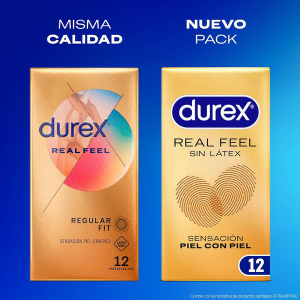 Preservativos Real Feel Sin Látex 12u · nuevo pack