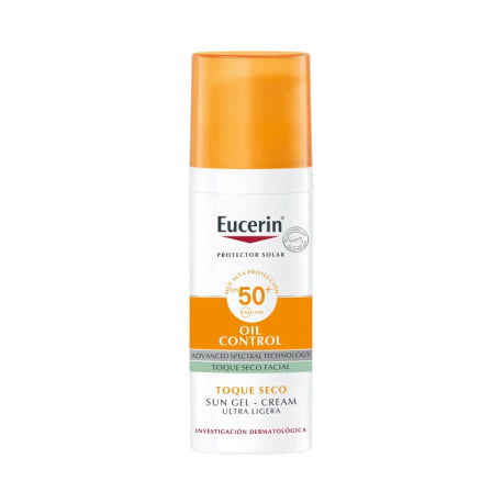 EUCERIN SUN PROTECTION OIL CONTROL GEL CREMA TOQUE SECO SPF50+ 50 ML