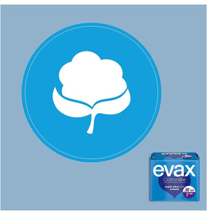 Cobertura Cottonlike suave como el algodón de las compresas Evax