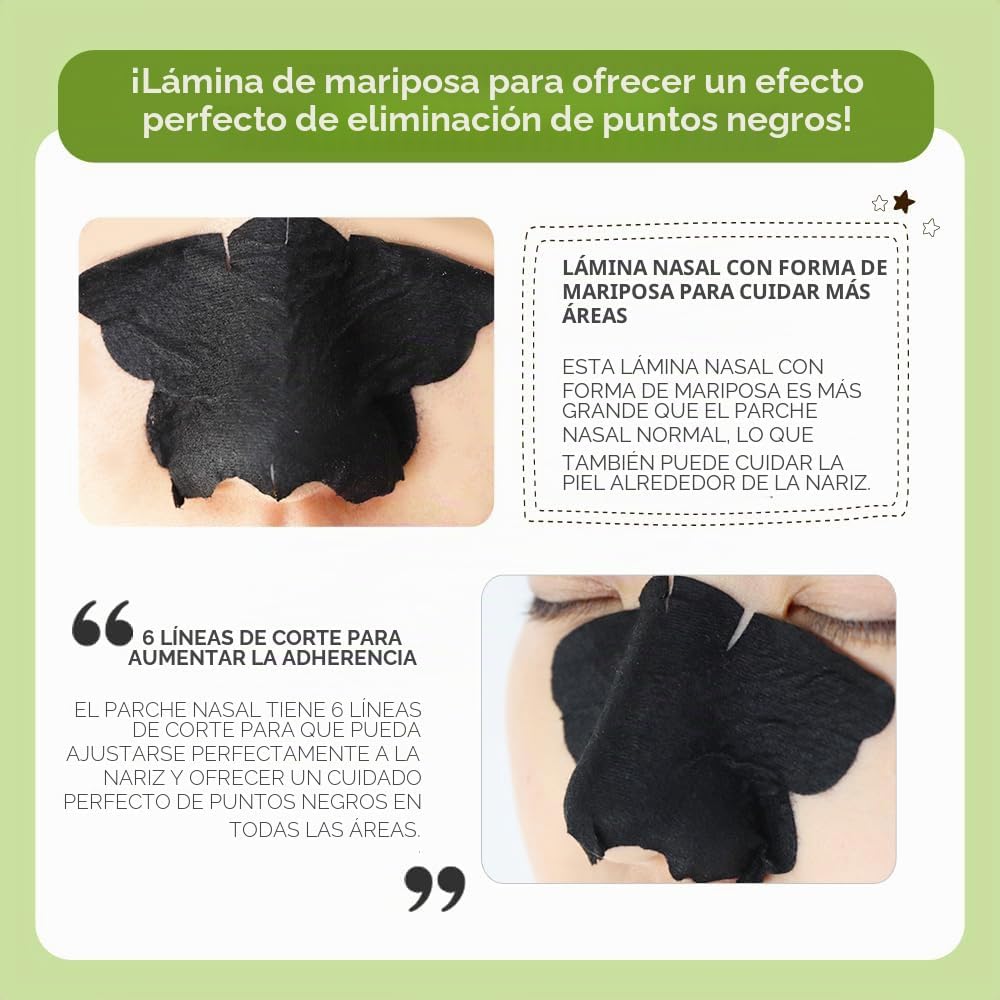 Sobre del parche nasal Butterfly Nose Strip de G9 Skin, formato individual