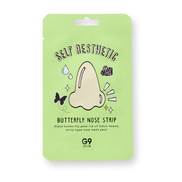 Sobre del parche nasal Butterfly Nose Strip de G9 Skin, formato individual