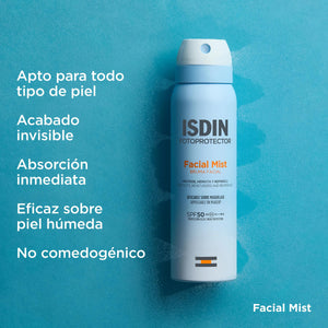 Características de Protector Solar Facial SPF50 en Bruma 100ml de ISDIN