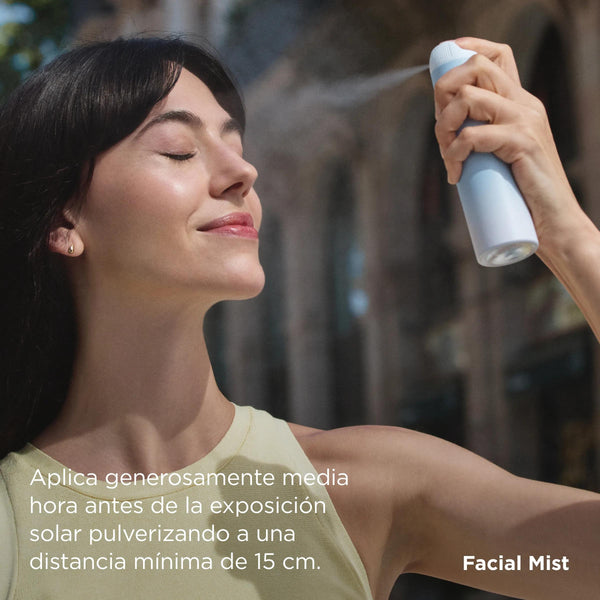 Cómo aplicar Protector Solar Facial SPF50 en Bruma 100ml de ISDIN